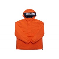 Supreme Hooded Logo Half Zip Pullover Orange