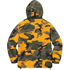 Supreme Hooded Logo Half Zip Pullover Yellow Camo