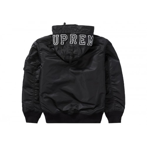Supreme Hooded MA-1 Black