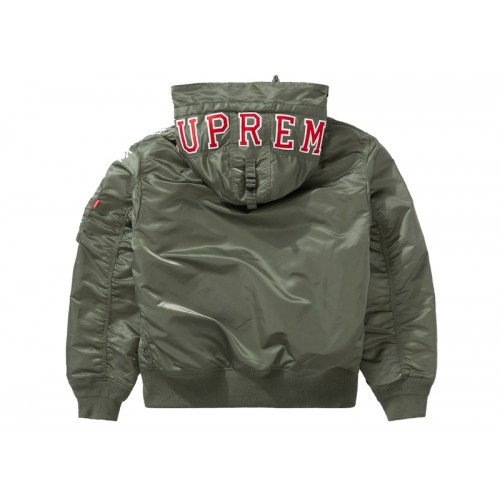 Supreme Hooded MA-1 Olive