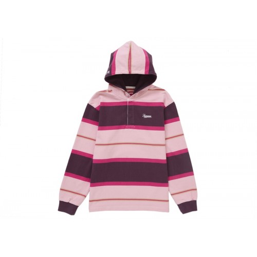 Supreme Hooded Rugby Dark Purple