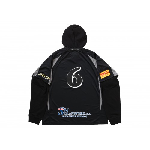 Оригинальный шмот Supreme Hooded Soccer Jersey Black