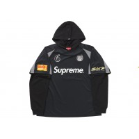 Supreme Hooded Soccer Jersey Black