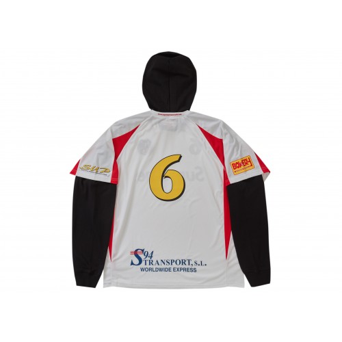 Оригинальный шмот Supreme Hooded Soccer Jersey White