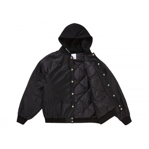 Supreme Hooded Stadium Jacket Black