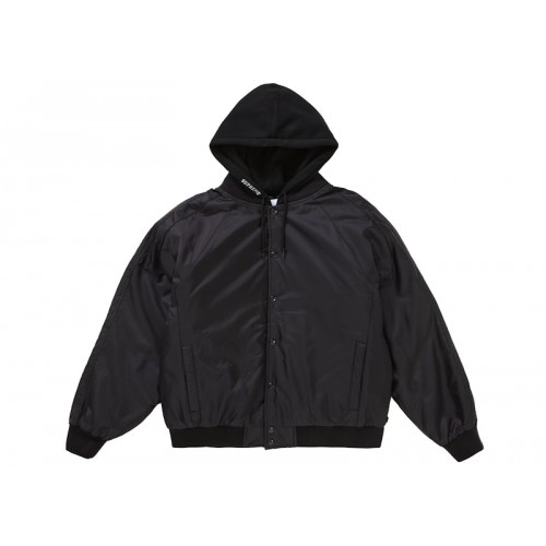 Supreme Hooded Stadium Jacket Black
