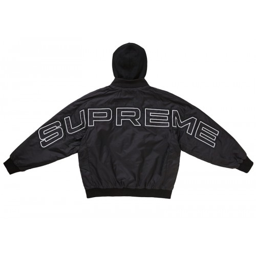 Supreme Hooded Stadium Jacket Black