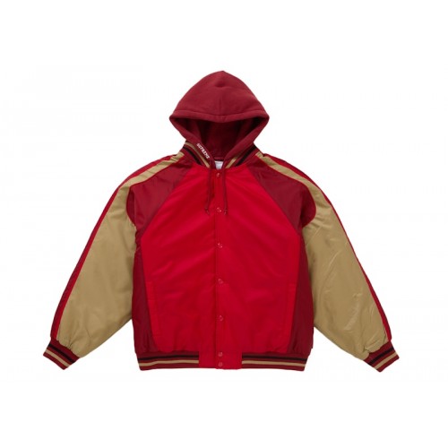 Supreme Hooded Stadium Jacket Red