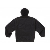 Supreme Hooded Twill Varsity Jacket Black