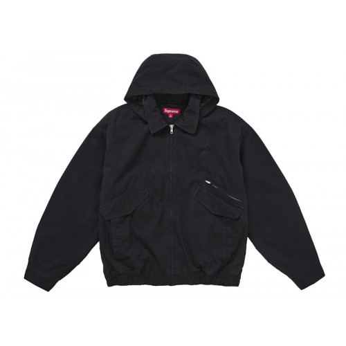 Supreme Hooded Utility Jacket Black