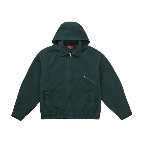 Supreme Hooded Utility Jacket Dark Green