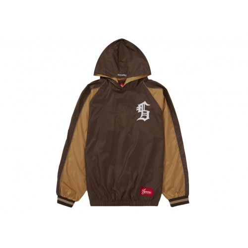 Оригинальный шмот Supreme Hooded Warm Up Pullover Brown