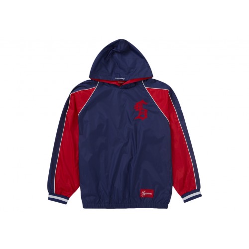 Оригинальный шмот Supreme Hooded Warm Up Pullover Navy