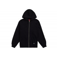 Supreme Hooded Zip Up Thermal Black