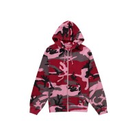 Supreme Hooded Zip Up Thermal Pink Camo