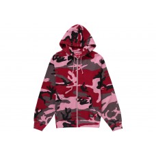 Supreme Hooded Zip Up Thermal Pink Camo