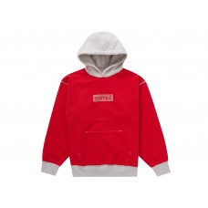 Supreme Inside Out Box Logo Hooded Sweatshirt Heather Grey