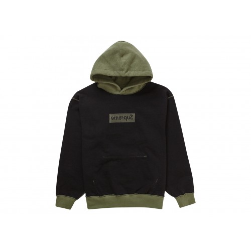 Оригинальный шмот Supreme Inside Out Box Logo Hooded Sweatshirt Light Olive