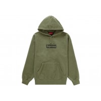 Supreme Inside Out Box Logo Hooded Sweatshirt Light Olive