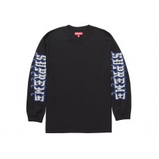 Supreme Intarsia Sleeve L/S Top (FW25) Black