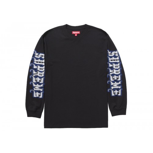 Supreme Intarsia Sleeve L/S Top (FW25) Black