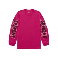 Supreme Intarsia Sleeve L/S Top (FW25) Pink