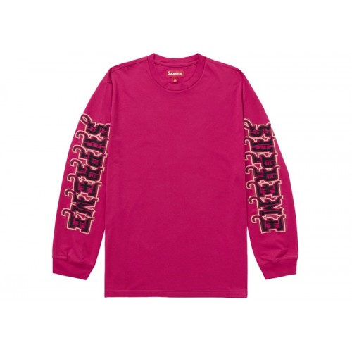 Supreme Intarsia Sleeve L/S Top (FW25) Pink