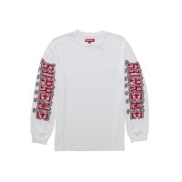 Supreme Intarsia Sleeve L/S Top (FW25) White