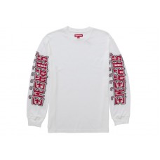 Supreme Intarsia Sleeve L/S Top (FW25) White