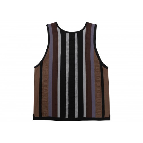 Оригинальный шмот Supreme Knit Stripe Tank Top (SS23) Black - 70см