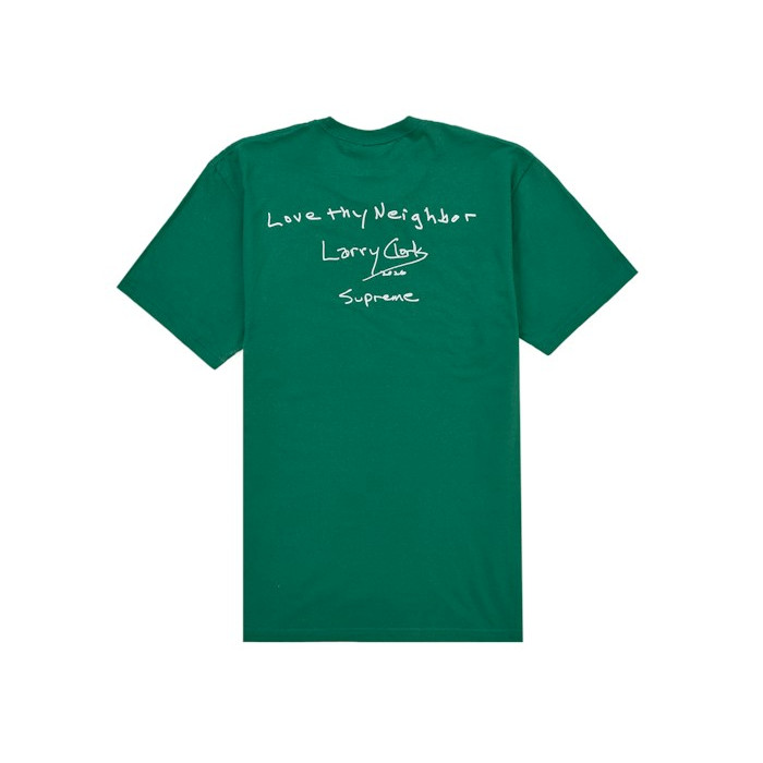 Футболка Supreme Larry Clark Neighbor Tee Green Футболка Supreme Larry Clark Neighbor Tee Green