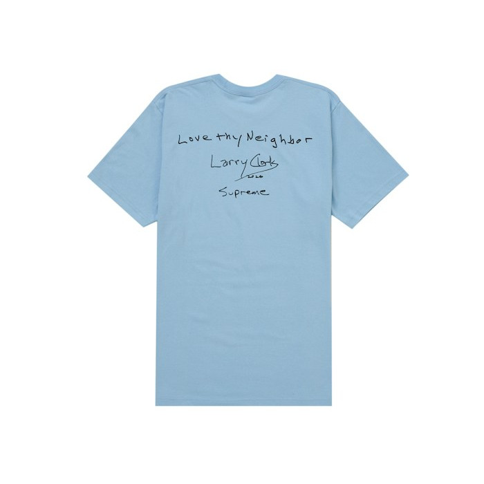 Футболка Supreme Larry Clark Neighbor Tee Light Blue Футболка Supreme Larry Clark Neighbor Tee Light Blue