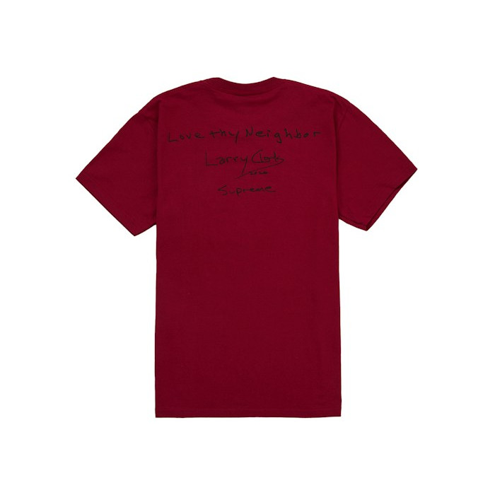 Футболка Supreme Larry Clark Neighbor Tee Red Футболка Supreme Larry Clark Neighbor Tee Red