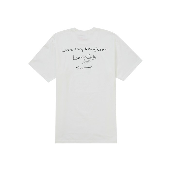 Футболка Supreme Larry Clark Neighbor Tee White Футболка Supreme Larry Clark Neighbor Tee White