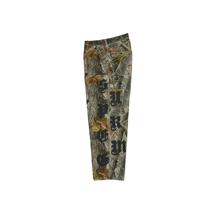 Штаны Supreme Leather Applique Double Knee Painter Pant Realtree Hardwoods Camo Штаны Supreme Leather Applique Double Knee Painter Pant Realtree Hardwoods Camo