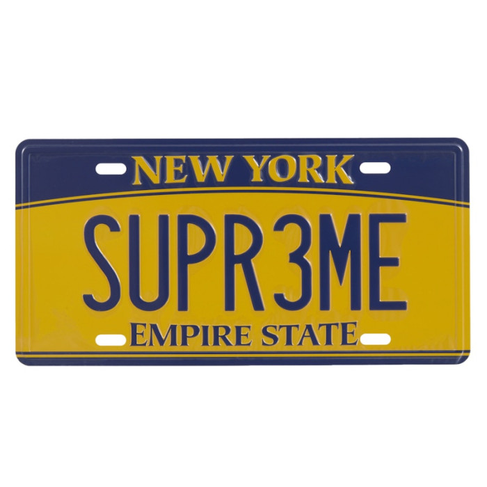 Supreme License Plate Multicolor