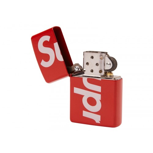 Supreme Logo Zippo Red