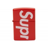 Supreme Logo Zippo Red