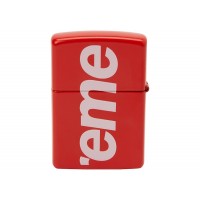 Supreme Logo Zippo Red