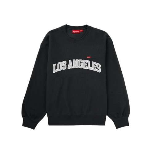 Оригинальный шмот Supreme Los Angeles Shop Small Box Crewneck Black