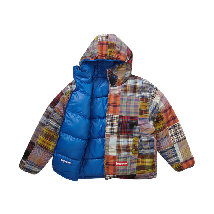 Supreme Madras Reversible WINDSTOPPER Puffer Jacket Multicolor