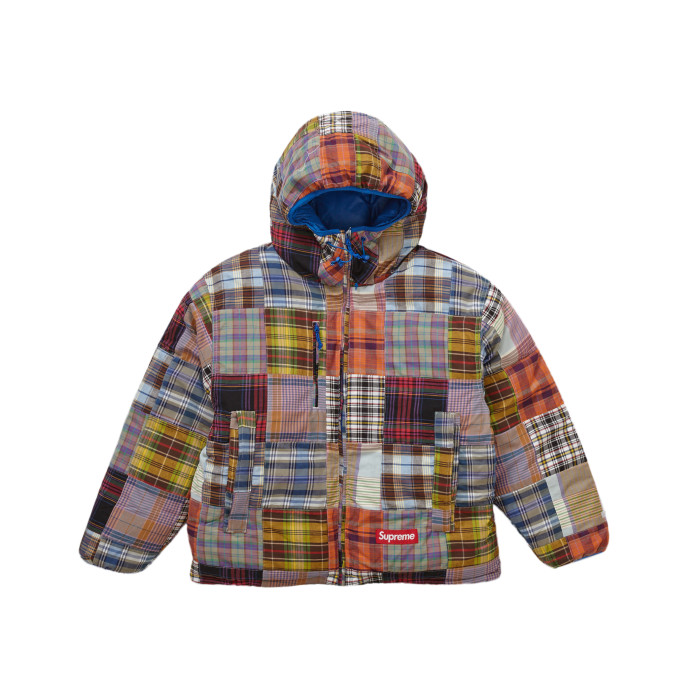 Supreme Madras Reversible WINDSTOPPER Puffer Jacket Multicolor