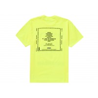 Supreme Melvins Bullhead Tee Fluorescent Yellow