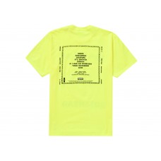 Supreme Melvins Bullhead Tee Fluorescent Yellow