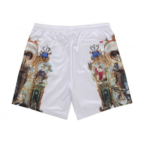 Supreme Michael Jackson Dangerous Mesh Short White