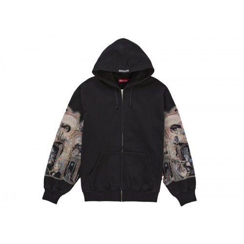 Supreme Michael Jackson Dangerous Zip Up Hooded Sweatshirt Black