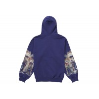Supreme Michael Jackson Dangerous Zip Up Hooded Sweatshirt Washed Navy