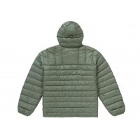 Supreme Micro Down Half Zip Hooded Pullover Olive