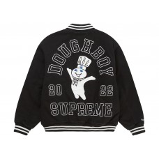 Supreme Mitchell & Ness Doughboy Twill Varsity Jacket Black