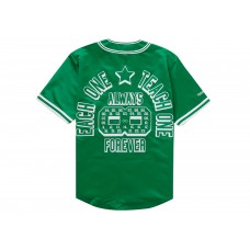 Supreme Mitchell & Ness Satin Baseball Jersey Green